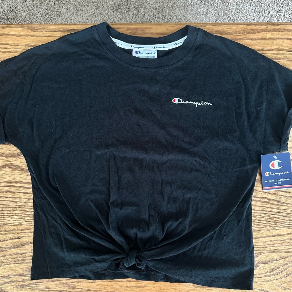 NWT Champion Black T-Shirt  athletic or casual